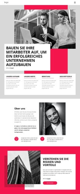 Erfolgreicher Ausbildungsbetrieb - Einfaches Website-Design