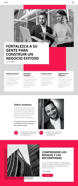 Exitoso Negocio De Formación - Funcionalidad Del Creador De Sitios Web