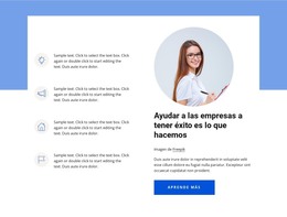 Construya Un Negocio Exitoso - Plantilla De Sitio Web Gratuita