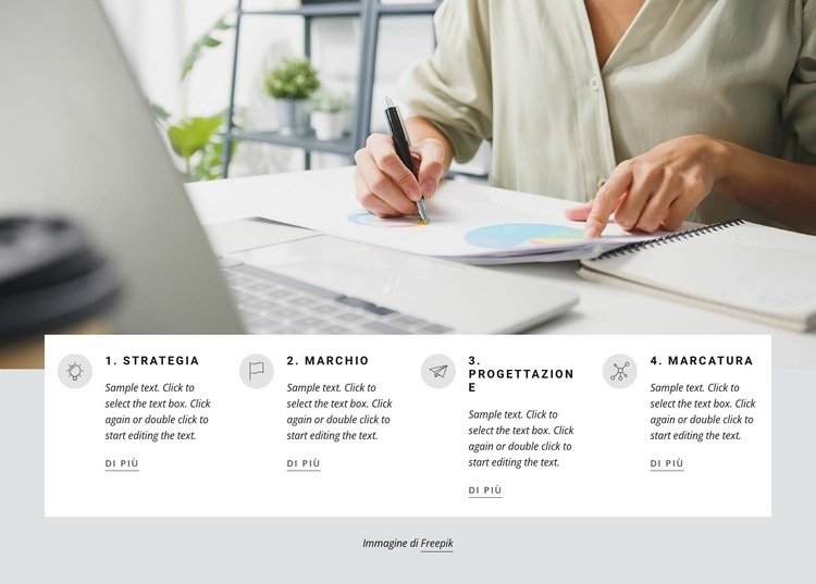 Servizio clienti eccellente Mockup del sito web