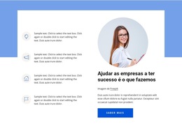 Construa Um Negócio De Sucesso - Modelo De Página Da Web