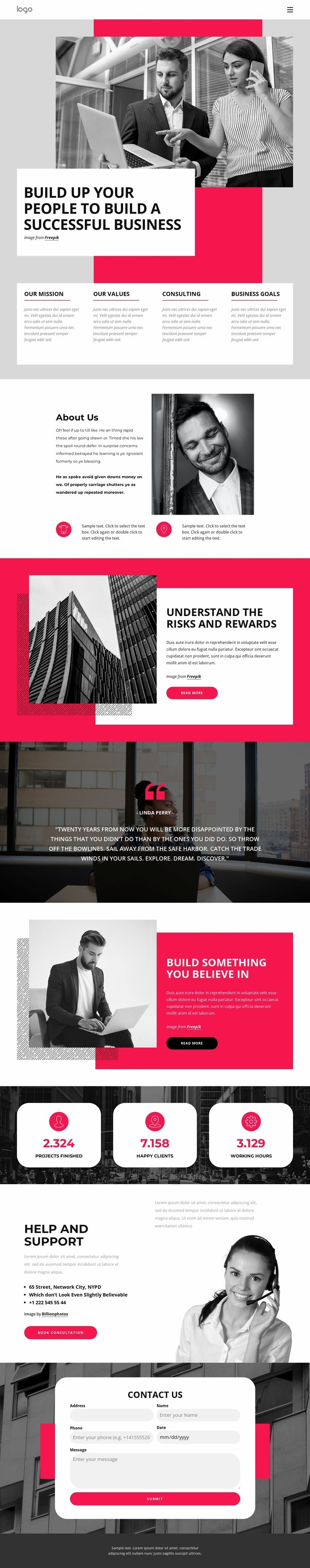 Successful training business Squarespace Template Alternative