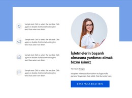 Başarılı Bir Iş Kurun - Ücretsiz Web Sitesi Şablonu