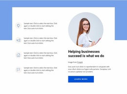 Build A Successful Business - Modern Landing Page