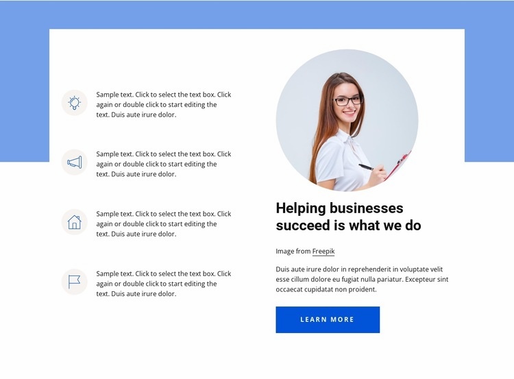 Build a successful business Wix Template Alternative