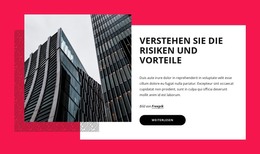 HTML-Design Für Arten Von Geschäftsrisiken