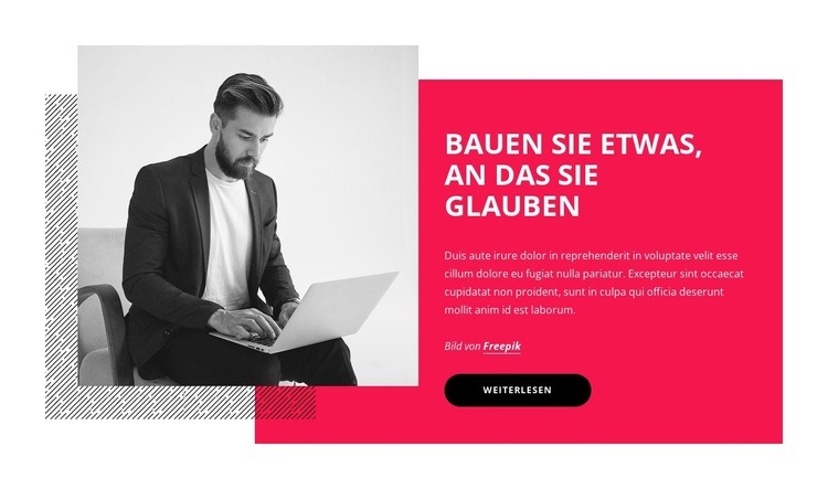 Wie man ein Unternehmen gründet HTML Website Builder