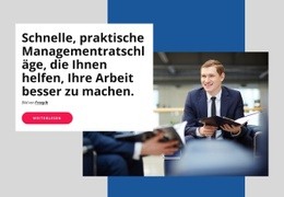 Praktische Managementberatung – Moderne HTML5-Vorlage