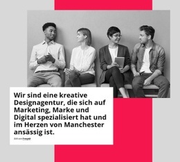 Website-Design Für Wir Sind Ein Team Aus Leidenschaftlichen Digital-Marketing-Experten