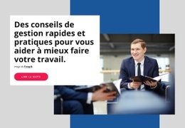 Modèle De Conception Gratuit Pour Conseils Pratiques De Gestion
