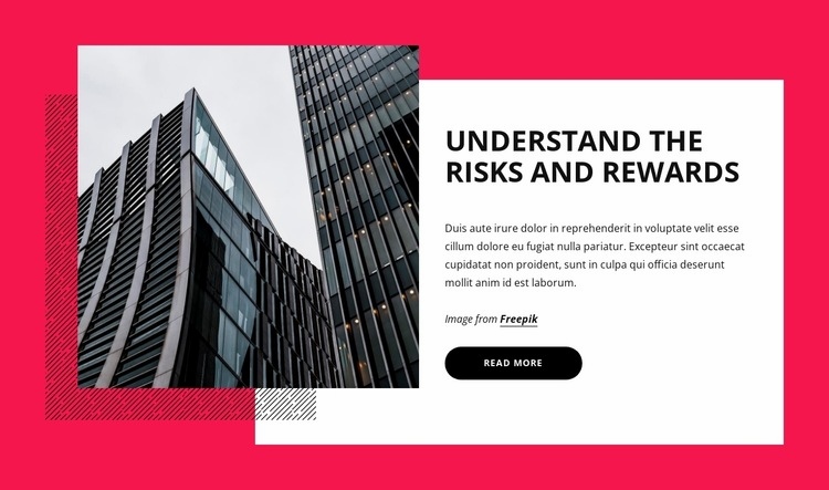 Types of business risks Homepage Design