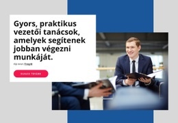 Gyakorlati Vezetői Tanácsadás – Kész Webhelytéma