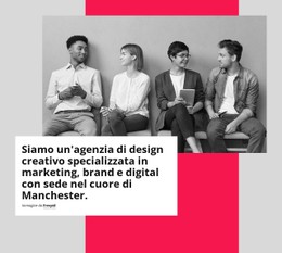 Colonna Del Modello Di Griglia CSS Per Siamo Un Team Di Appassionati Di Marketing Digitale