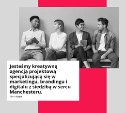 Landing HTML Dla Jesteśmy Zespołem Pasjonatów Marketingu Cyfrowego