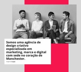 Design De Site Para Somos Um Time De Apaixonados Por Marketing Digital