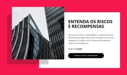 Tipos De Riscos Do Negócio - Maquete De Site Multifuncional