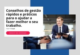 Modelo De Design Gratuito Para Conselhos Práticos De Gestão