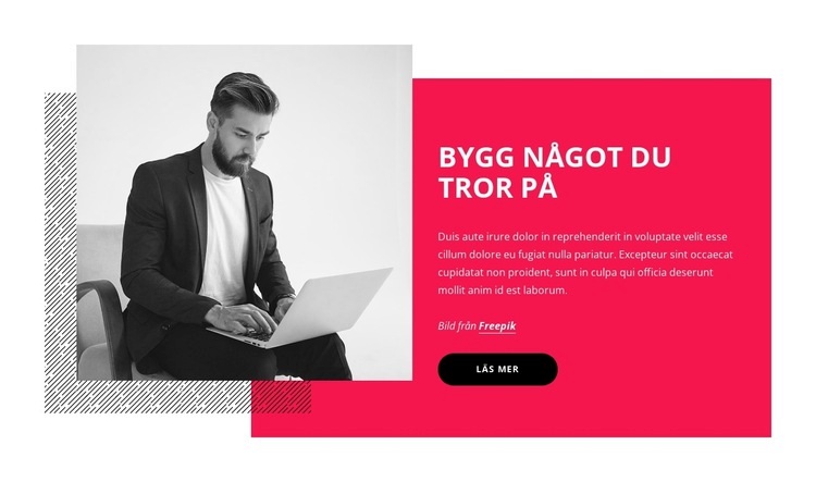 Hur man startar ett företag HTML-mall