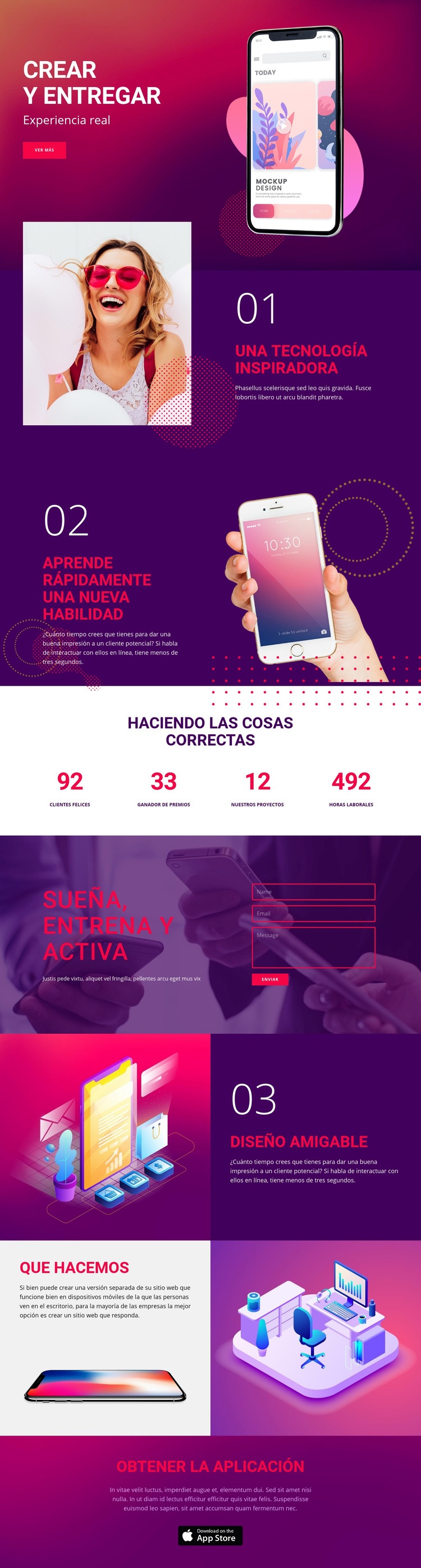 Tecnología de entrega Diseño de páginas web