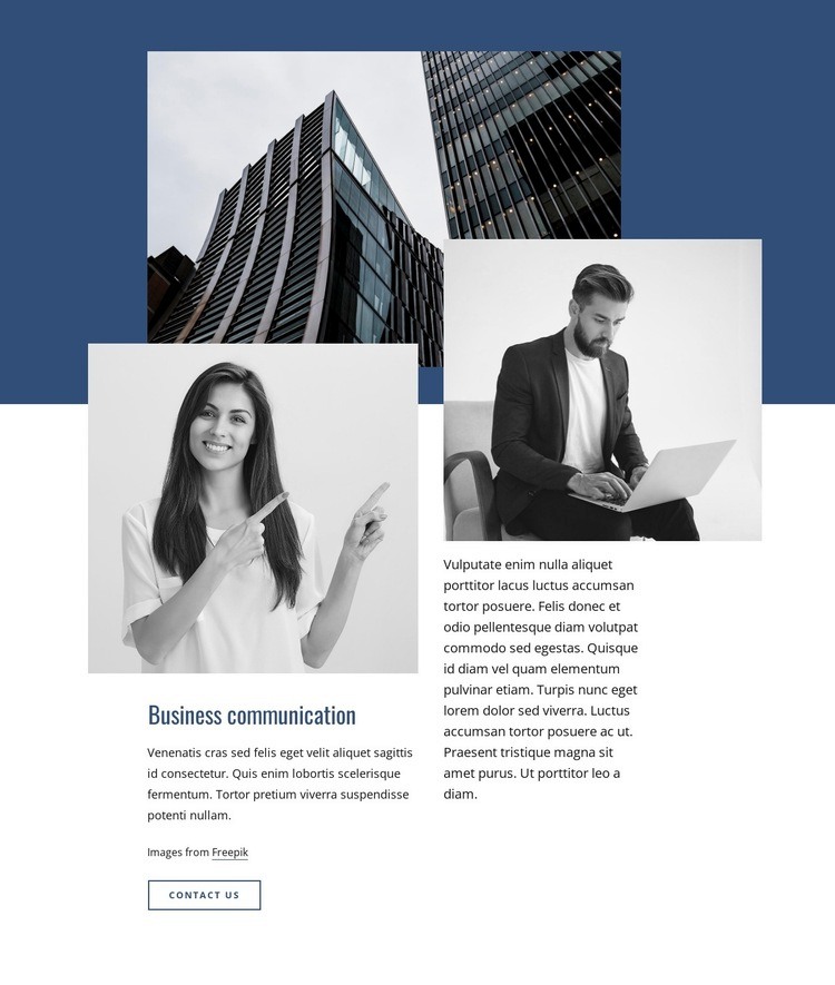 Investment consulting firm Homepage Design