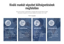 Ügyfeleinkre Koncentrálunk – Modern Websablon