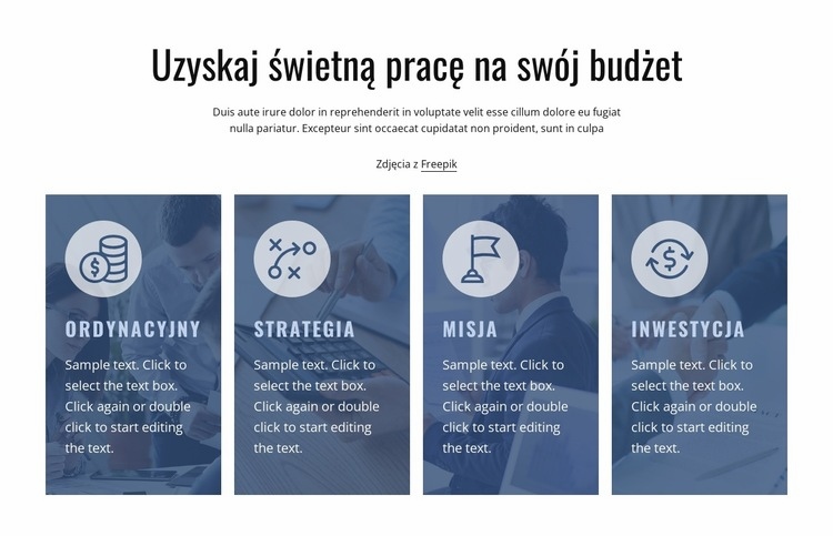 Skupiamy się na naszych klientach Kreator witryn internetowych HTML