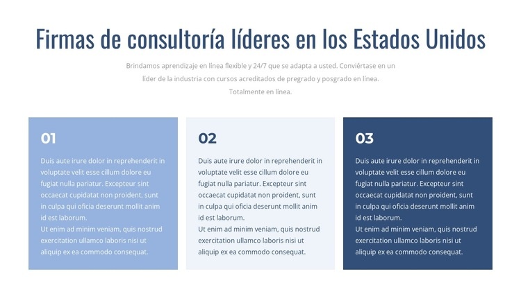 Las principales firmas de consultoría Creador de sitios web HTML