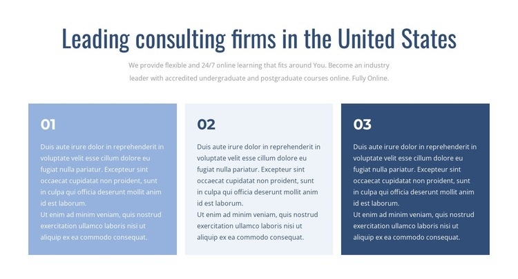 Leading consulting firms Homepage Design