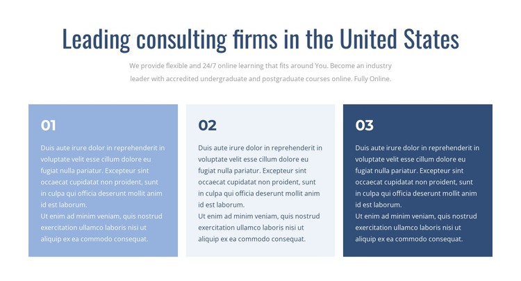 Leading consulting firms HTML Template
