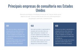 Principais Empresas De Consultoria - Modelo De Uma Página