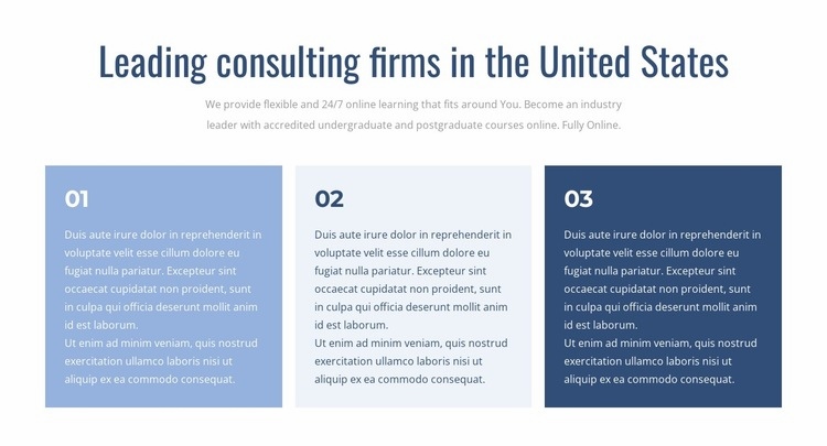 Leading consulting firms Squarespace Template Alternative