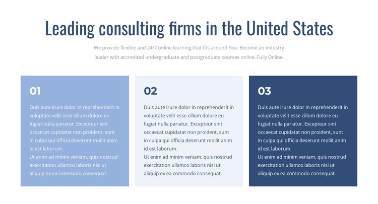 Leading consulting firms Template
