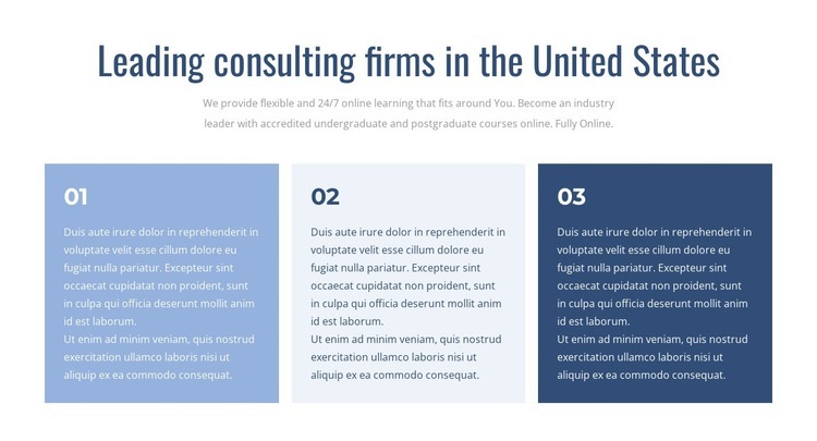 Leading consulting firms Wix Template Alternative