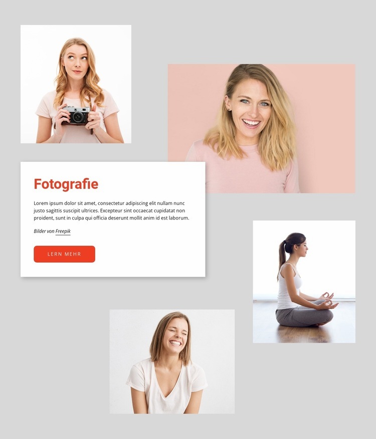 Geheimnisse besserer Fotografie HTML5-Vorlage