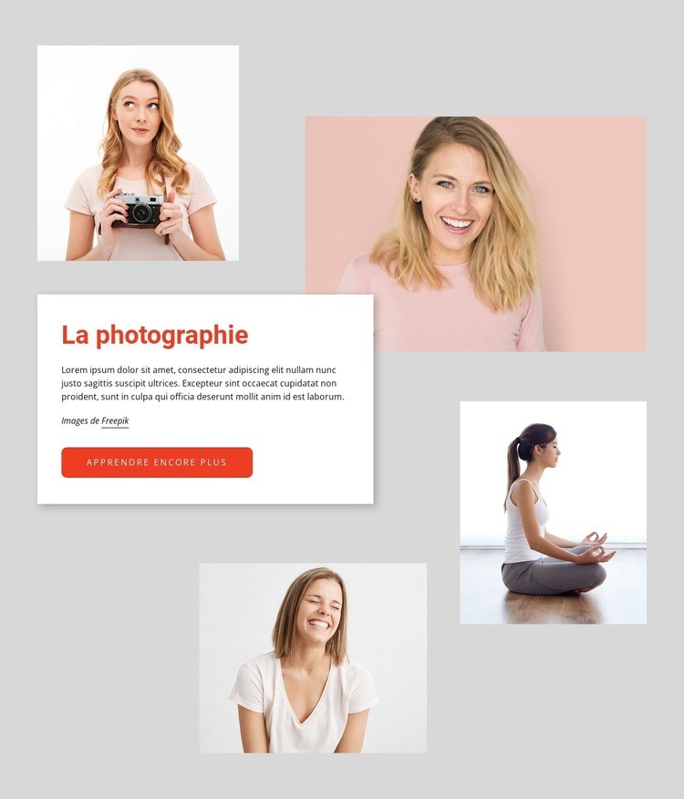 Les secrets d'une meilleure photographie Modèle HTML5