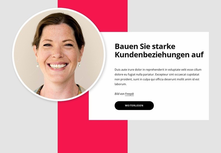 Kundenbeziehungen HTML5-Vorlage