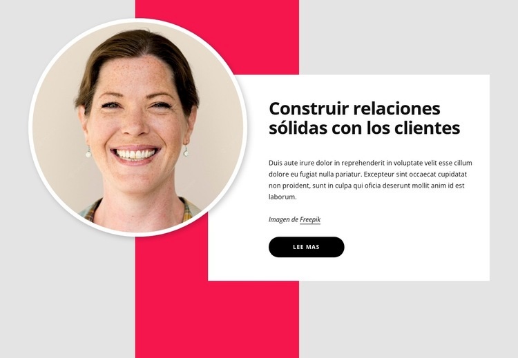 Relaciones del cliente Creador de sitios web HTML