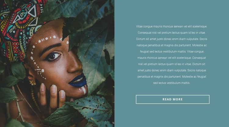 Fashionable African motives CSS Template