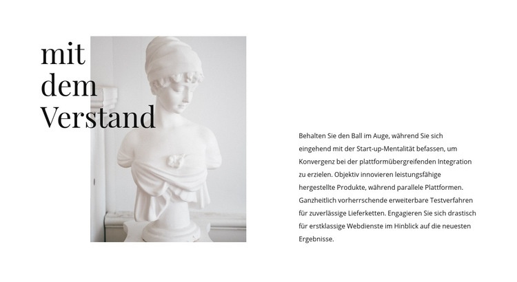 Klassiker in der Kunst Landing Page