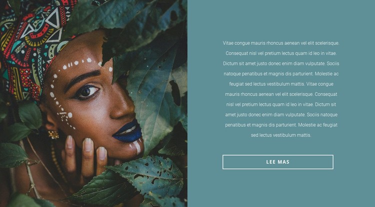 Motivos africanos de moda Creador de sitios web HTML