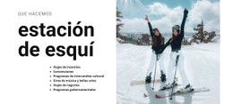 Vacaciones En Las Montañas Nevadas Plantilla Html Básica Con CSS