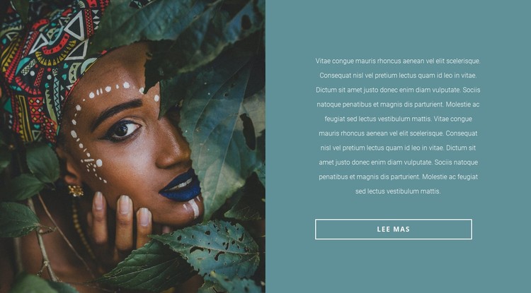 Motivos africanos de moda Plantilla CSS