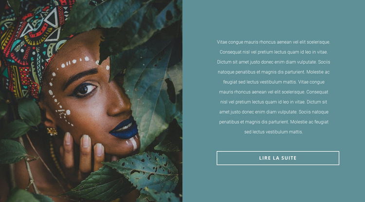 Motifs africains à la mode Modèle de site Web