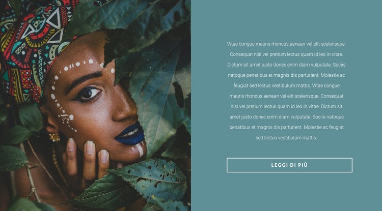 Motivi africani alla moda Mockup del sito web