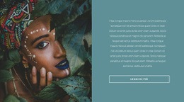 Modello HTML5 Multiuso Per Motivi Africani Alla Moda