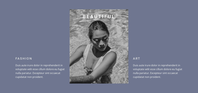 Creating beauty Joomla Template