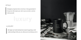 Chic Details In The House - One Page Theme