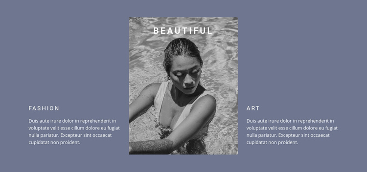 Creating beauty One Page Template