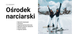 Wakacje W Zaśnieżonych Górach - Szablon HTML I CSS