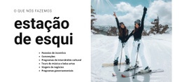 Férias Nas Montanhas Nevadas Site Responsivo